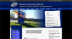 Desktop Screenshot of colemanschools.net